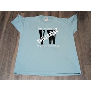 VTG Fruit of the Loom Volkswagen VW Graphic‎ Tee Novelty T-Shirt XXL